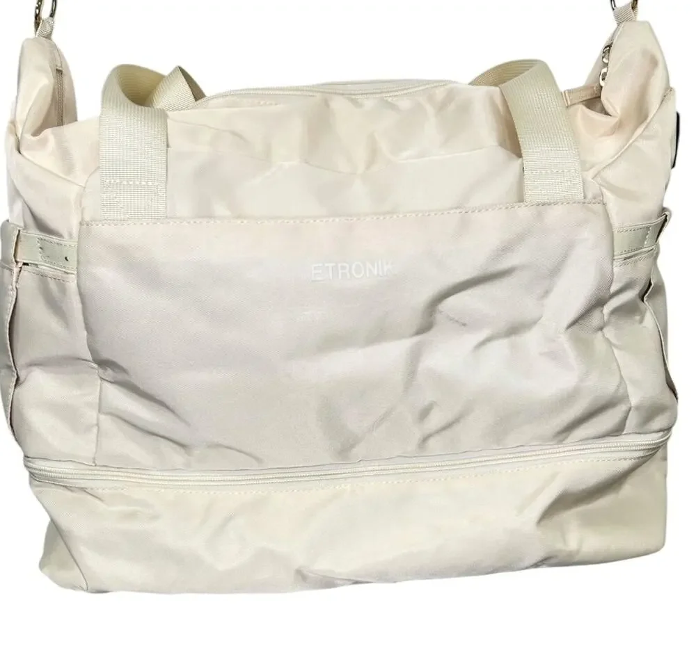 EKTRONIK Carry On Travel Bag 45L Duffel Bag Shoe Compartment Luggage Sleeve